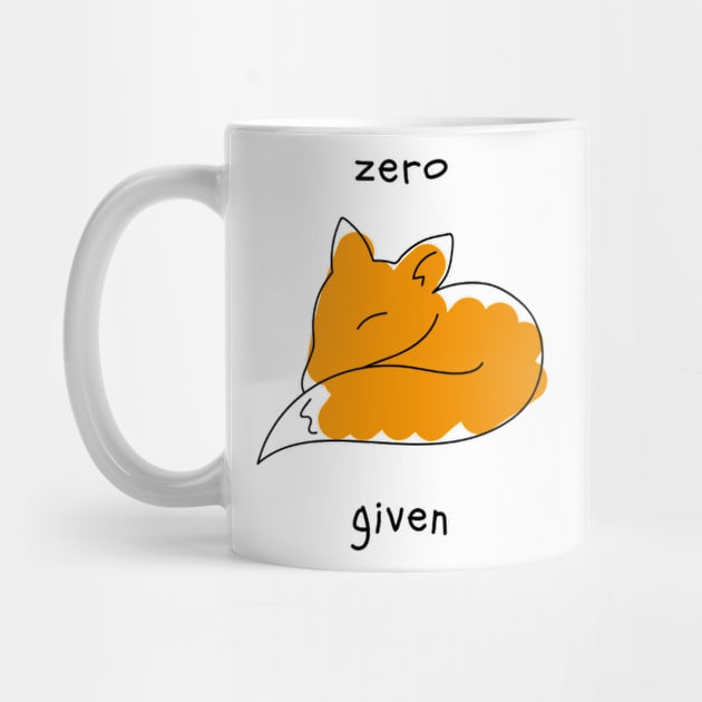 Zero Fox Given by NoColorDesigns